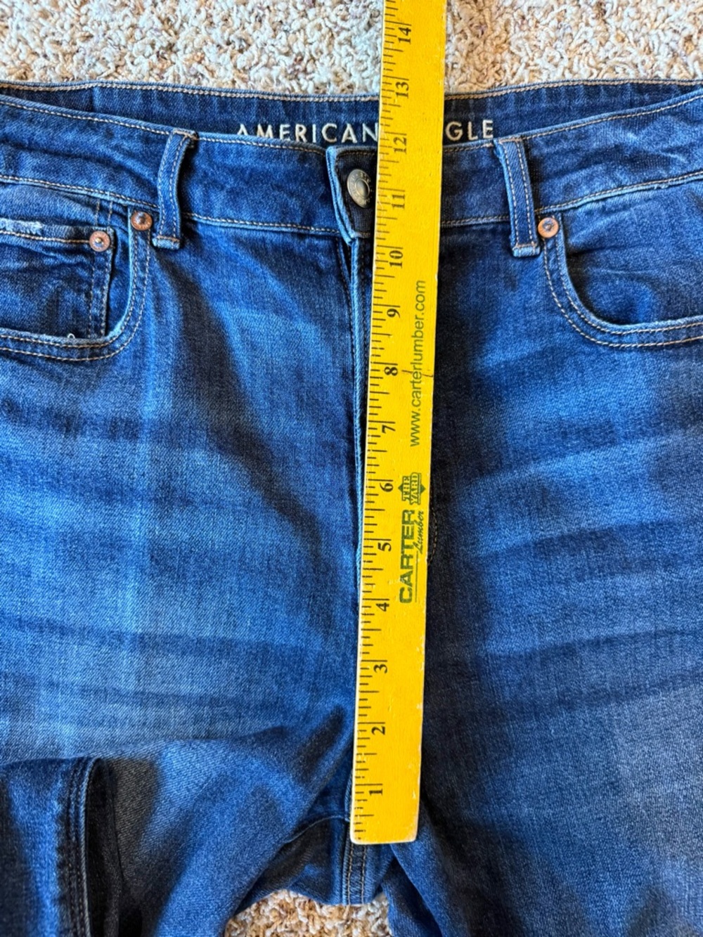 American Eagle Women’s Jeans Super High-Rise Baggy Wide Leg Size 10 - Picture 7 of 14